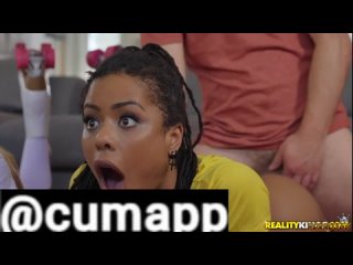 cumapp 18 (a guy has fun with his girlfriend and a mulatto acquaintance in an interracial group sex) t.me/cumapp