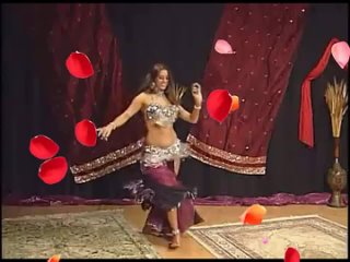 sadie top belly dancer, dances to sarah brightman s arabian nights.